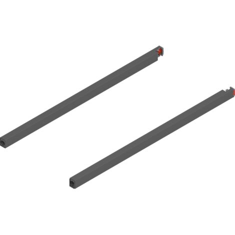 Blum MERIVOBOX Längsreling,  NL=450 mm,  links/rechts,  oriongrau