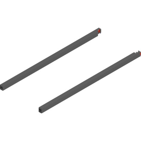 Blum MERIVOBOX Längsreling,  NL=500 mm,  links/rechts,  oriongrau