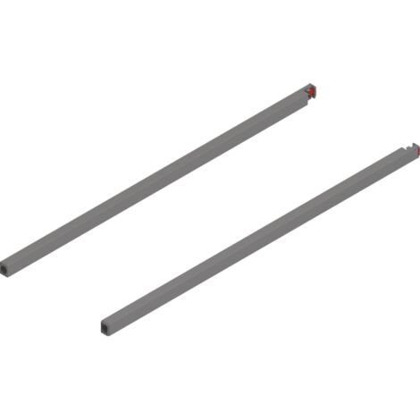 Blum MERIVOBOX Längsreling, NL=600 mm, links/rechts, indiumgrau