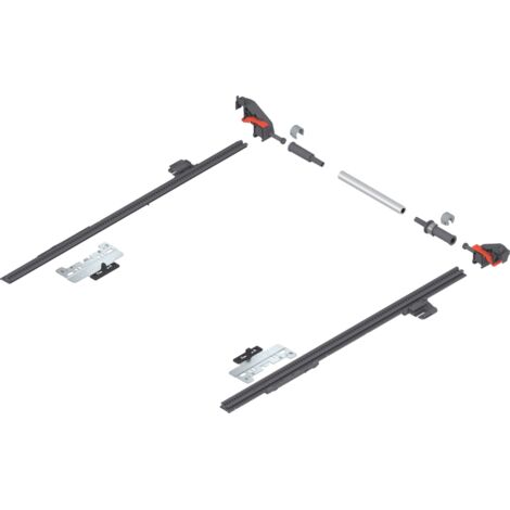 Blum MERIVOBOX Seitenstabilisierung,  bis NL=400mm,  bis KB=1400mm,  zum Ablängen
