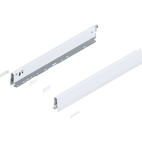 Blum MERIVOBOX Zarge, Höhe N (68,5 mm) NL=500 mm, l/r inkl. Abdeckk., seidenweiß