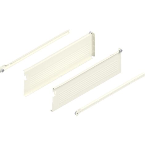 BLUM METABOX H Zarge 320 Schraubversion, Teilauszug, NL 500, Cremeweiß