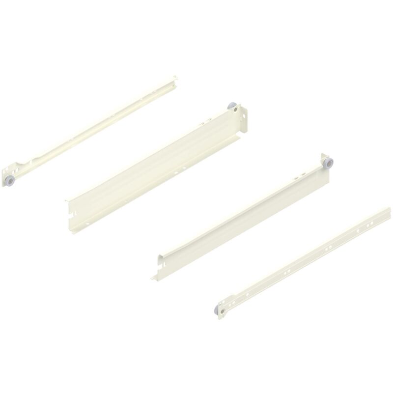 Metabox n Zarge 320 Schraubversion, Teilauszug, nl 400, cremeweiß - Blum