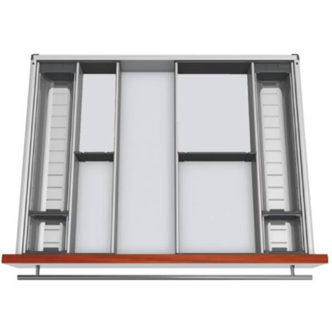 Blum Orga-Line Besteckeinsatz Facheinteilungs-Set KB 700-799mm, NL 450mm, grau