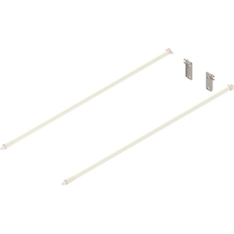 Blum Reling Set für Frontauszug (Möbelbeschlag), Länge 550 mm Stahl cremeweiß