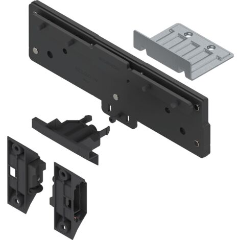 Blum REVEGO duo Montage-Set für zwei Doppeltüren kombiniert,  schwarz