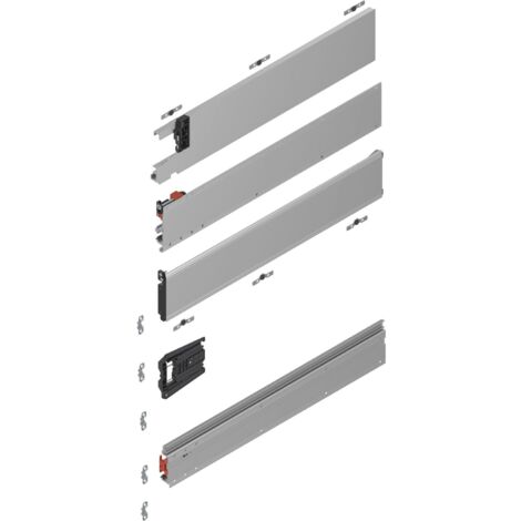 Blum Revego duo Pocketschienen, Laufschienen Set 450mm, links