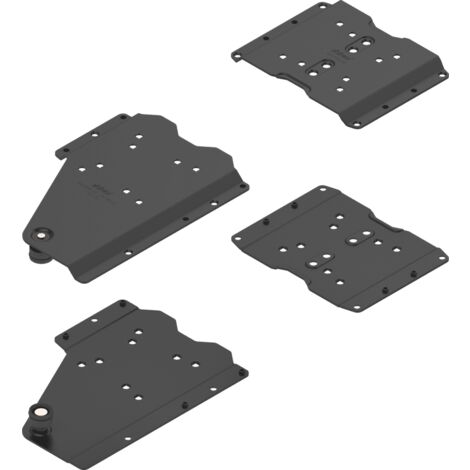 Blum REVEGO duo Pocketverbinder-Set für Anw. ohne Sockel für 18-19mm RE, schwarz