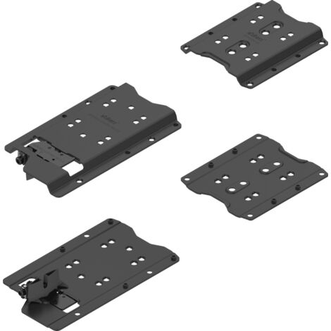 Blum REVEGO uno Pocketverbinder-Set Anw. o. Sockel f. Seitend. 15-19mm RE,  schw.