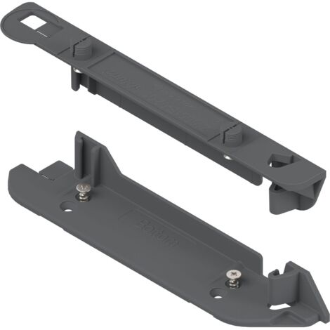 BLUM SERVO-DRIVE Trägerprofilaufnahme oben/unten, KS RAL 7037 staubgrau