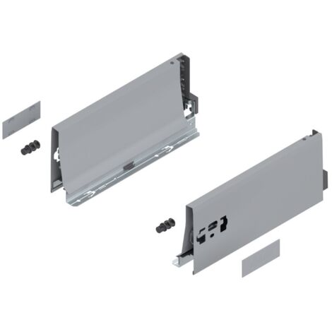Blum Tandembox Zarge, Höhe K, (115,6 mm), NL=270 mm, links/rechts, für Blum Tandembox antaro, RAL 9006 grau (weißaluminium)