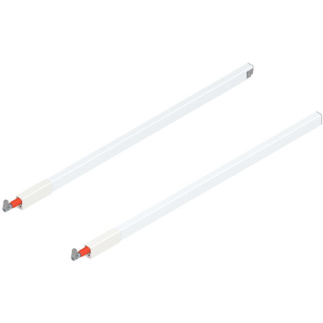 Blum TBX antaro Längsreling-Set für Frontauszug oben NL 650mm,  seidenweiss