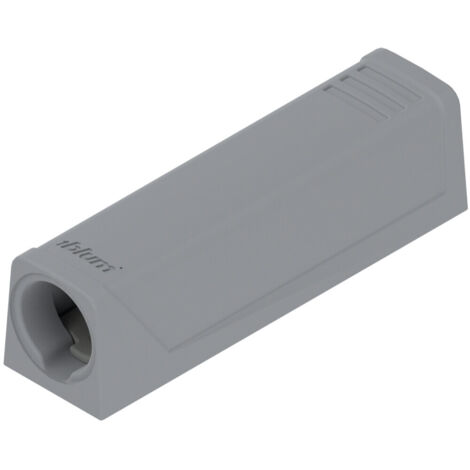 Blum TIP-ON Adapterplatte für Türen, Kurzversion, Schrauben, R7036 platingrau 5 Stk