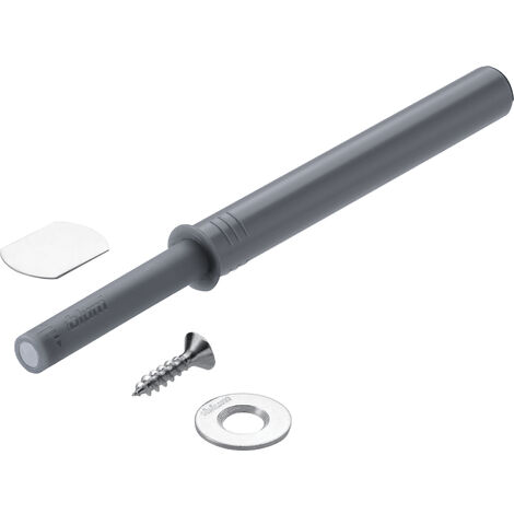 BLUM TIP-ON für Türen 956A1004 Langversion mit Magnet , platingrau
