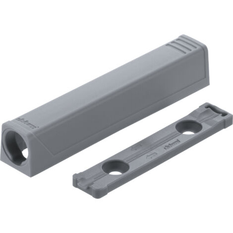 BLUM TIP-ON gerade Adapterplatte 956A1201, Langversion, seidenweiß