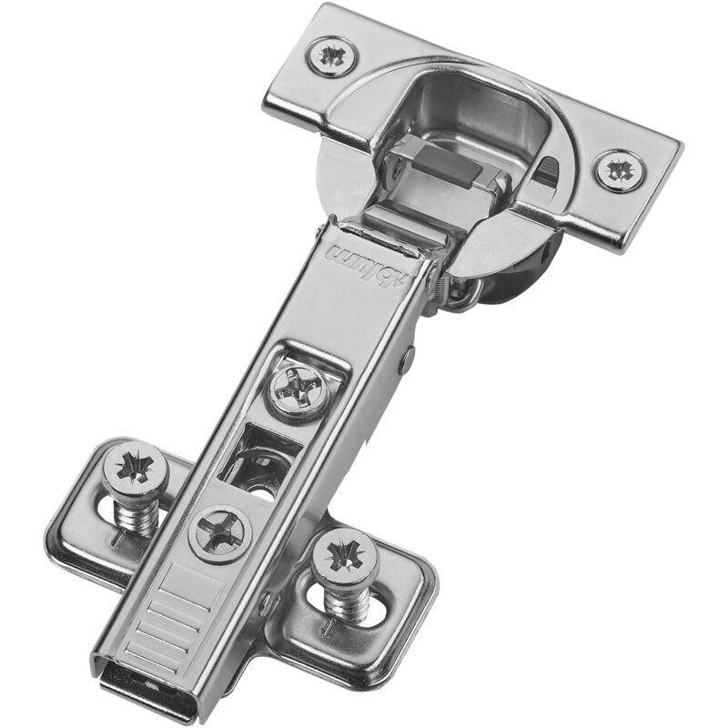 Blum - Topfband Schrankscharnier 110° 71b3580 Eckanschlag Softclose 3d-verstellung, Inkl. Montageplatte 173l8100 - 1er Set