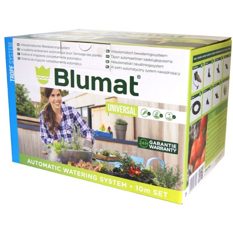 Set d'arrosage automatique 40 plantes complet pour 10m linéaire - Blumat