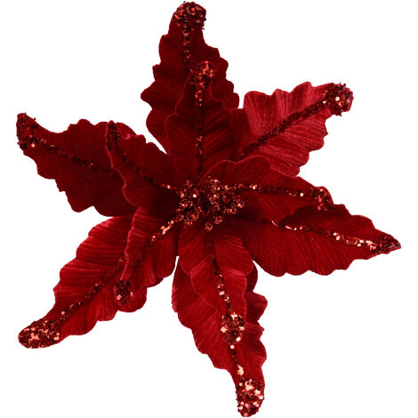 Blume auf Polyester-Velvet auf Draht H 17 x Ø 44 cm