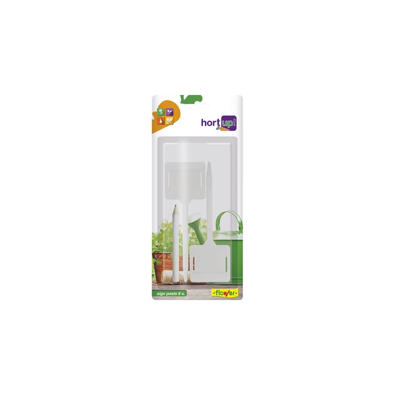 Blume Hort hochversiegelte Big White, um Pflanzen 6 Einheiten zu identifizieren