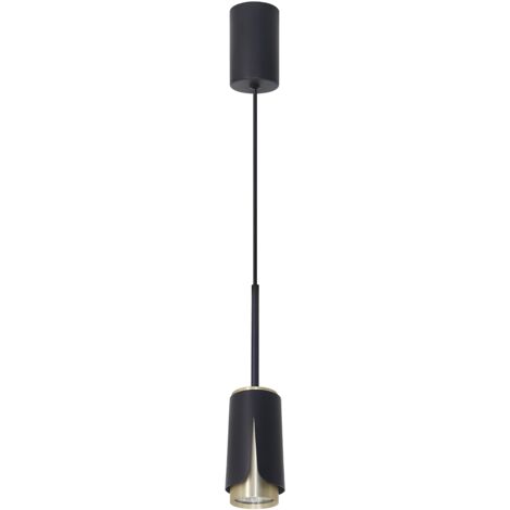 BLUME SCHWARZ GOLD HÄNGELAMPE 1xGU10