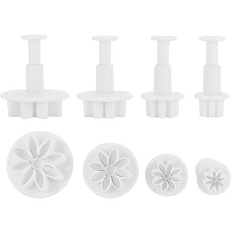 Blumen-Ausstecher, 4-teilig, Fondant-Kuchen, Keksausstecher, Sugarcraft, Blume, Blatt, Schmetterling, Herzform, Dekorationsform, Heimwerkerwerkzeuge