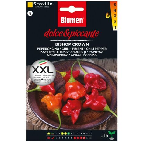 BLUMEN SEMI DI PEPERONCINO DOLCE E PICCANTE BISHOP CROWN, PEPERONCINO
