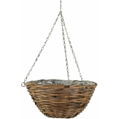 Blumenampel mit Kette - 35 cm - Pflanztopf zum hängen Blumen Topf bepflanzen