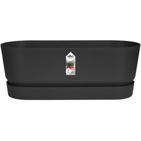 Blumenkasten Elho   Schwarz 50 cm Kunststoff Oval