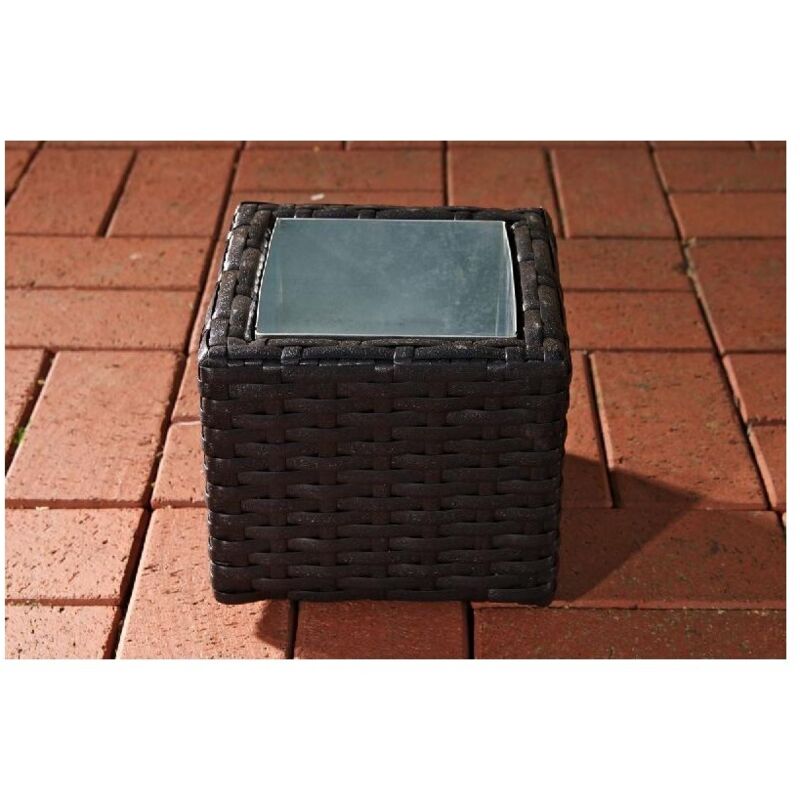Clp Polyrattan Blumenkübel Laura S Schwarz