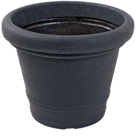 Blumenkübel SIENA anthrazit Blumentopf Pflanzgefäß Pflanzentopf Blumengefäß  TOP - Glatt