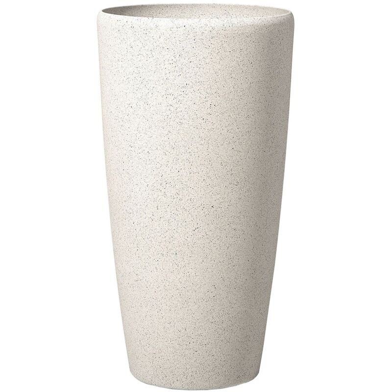 Beliani Blumenkübel Abdera 39 Cm Hellbeige
