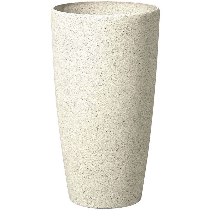 Beliani Blumenkübel Abdera 31 Cm Hellbeige