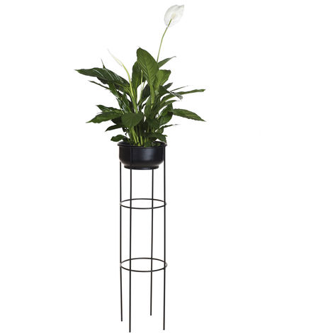 Blumenstander Metall O27xh102cm Schwarz Blumenkasten