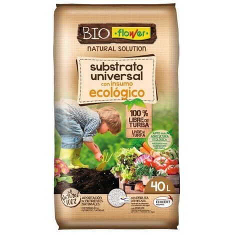 Blumensubstrat ohne Mobs mit kologischem Input 40 l