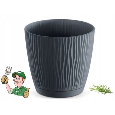 Blumentopf 15cm anthrazit Prosperplast 14,9 cm x 14,9 x 13,9 cm
