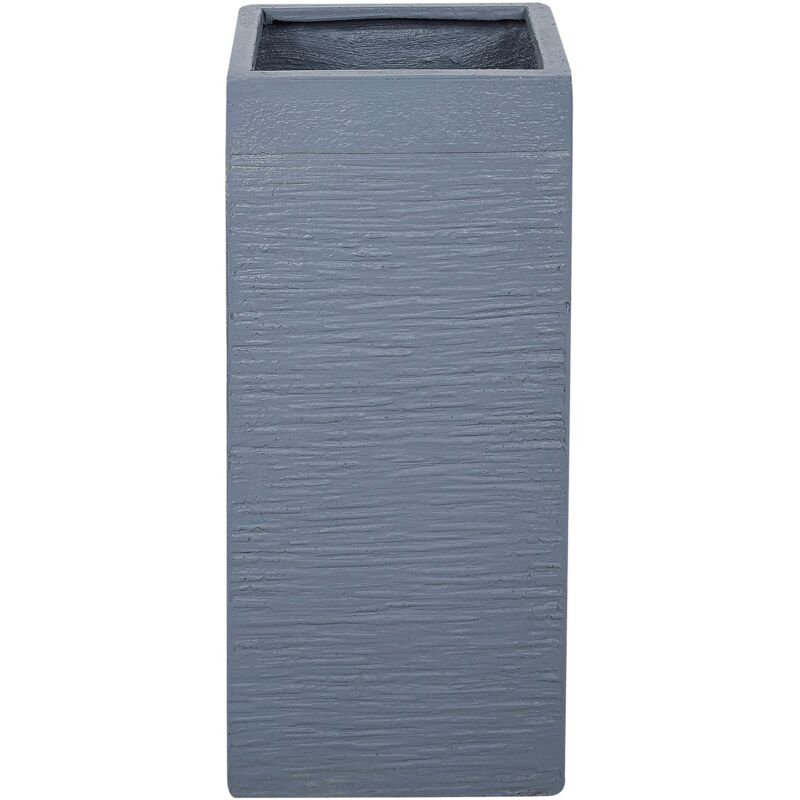 Beliani Blumenkübel Dion 26 Cm Dunkelgrau