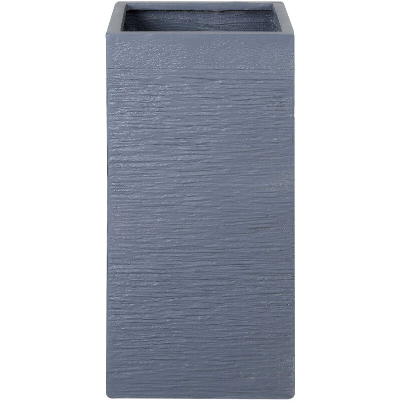 Beliani Blumenkübel Dion 33 Cm Dunkelgrau