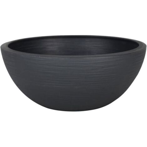 Blumentopf EDA 547020 Anthrazitgrau Kunststoff Ø 30 cm