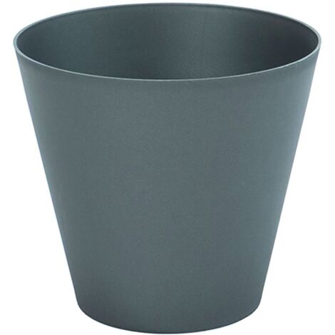 Blumentopf Farbe Anthrazit ø22cm Kunststoff - Kunststoff
