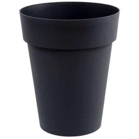 Blumentopf Hoch Rund Toscana 50 Liter Anthrazitgrau - Eda