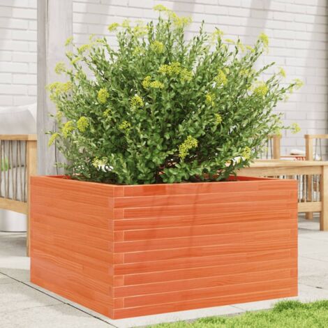 Blumentopf Holz natur 80x80x45,5 cm aus massivem Kiefernholz