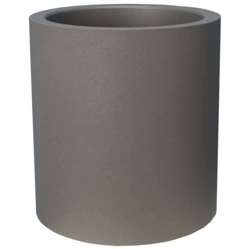 Blumentopf - Riviera - Rundgranite - D39x 43cm - Grau