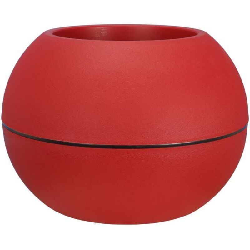Blumentopf - Riviera - Kugel - D40 H28 Cm - Rot