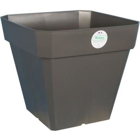 Blumentopf Riviera Dunkelgrau 65 L 49 x 49 x 45 cm
