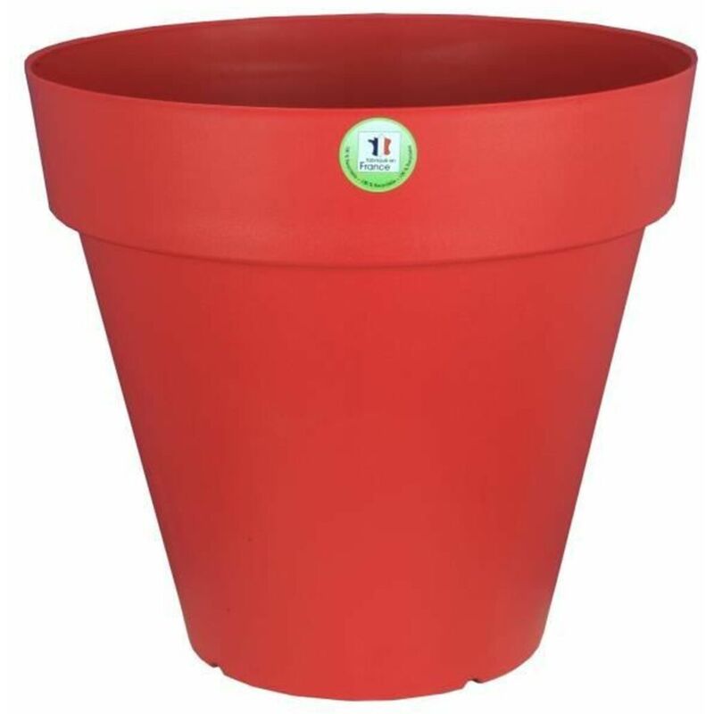 Blumentopf Riviera Soleilla 60 X 54 Cm Rot Intensiv Rund Kreisförmig Ø 60 X 53, 6 Cm