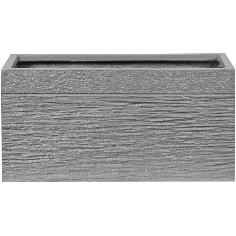 Beliani Blumenkübel Myra 50 Cm Grau
