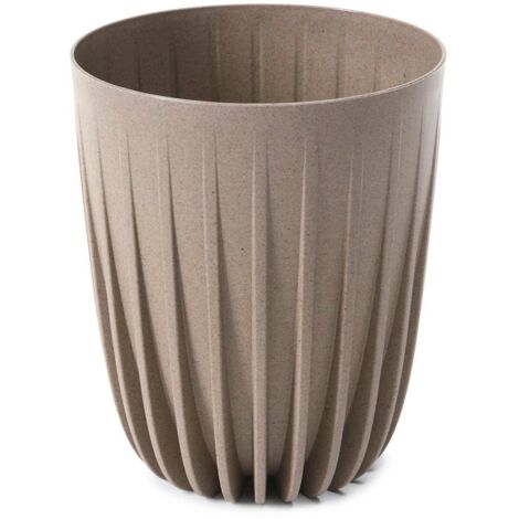 Blumentopf Stripped ECO Kaffee Latte 19xh23