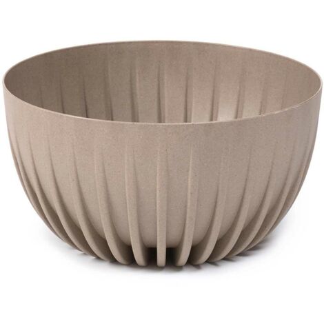 Blumentopf Stripped ECO Kaffee Latte 24xh14