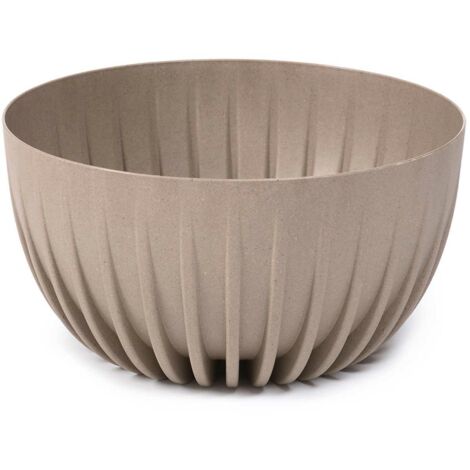 Blumentopf Stripped ECO Kaffee Latte 30xh16