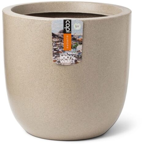 Blumentopf Waste Smooth 35x34 cm Terrazzo Beige Capi
